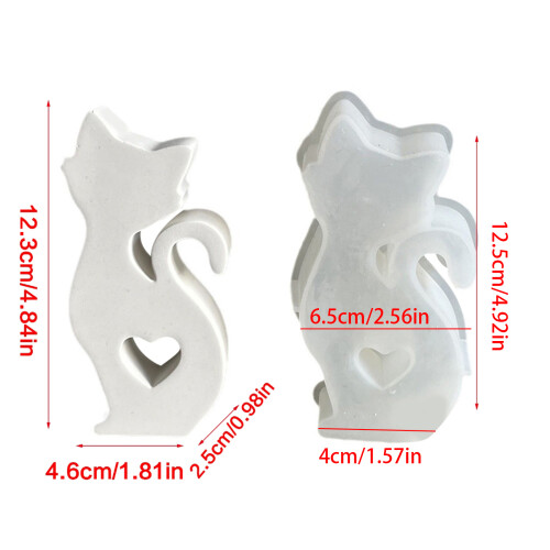 Moule en silicone réutilisable pour l'artisanat de bougies 1