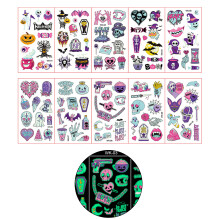 10 SheetChildren Stickers Pumpkin Glowing in Dark-C series