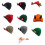Y2K Knitting Cap Breathable Pullover Beanie Hat-black cap noire 2