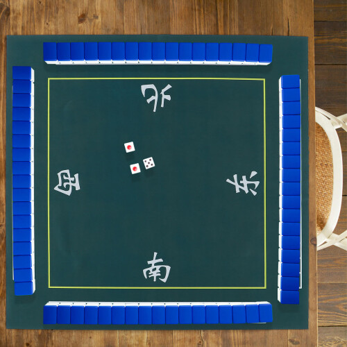 1 Tapete De Para Mahjong E Verde Quadrado 2