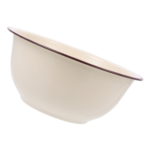 Tigela De Esmalte Retro Profunda Para E Mistura