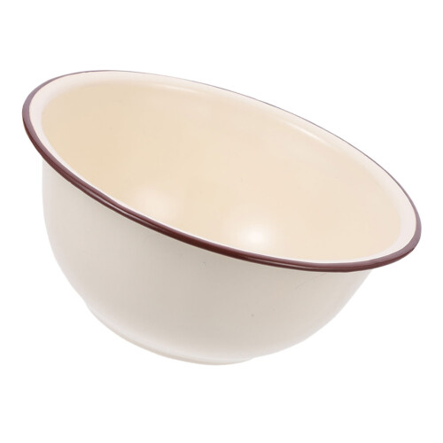 Tigela De Esmalte Retro Profunda Para E Mistura 1