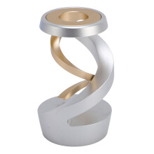 Schwebendes Aluminiumlegierungs-Gyroskop mit Drachenmotiven, Silber & Gold