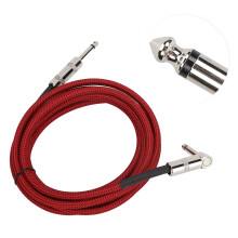 6,35 mm 1/4 Zoll Elektrisches Gitarrenverstärker Kabel 3 m / 9,8 ft Rotes Audiokabel