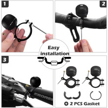 Retro Alloy Bike Bell 40g with Crisp Sound for Road MTB City Cruiser