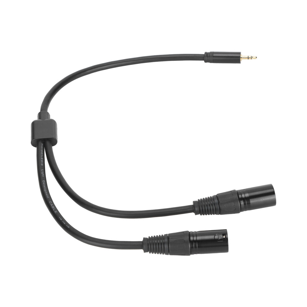 Audio Connection Cord Dual Xlr Male To 3.5Mm Ysplitter Microphone Sound Cable 5091358707692