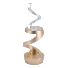 Schwebender Aluminium-Gyroskop Dekor Gold Silber Drache 65x42mm