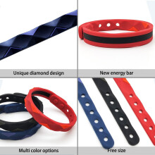 Anti Static Silicone Wristband Adjustable Body Static Bracelet for Sports Red