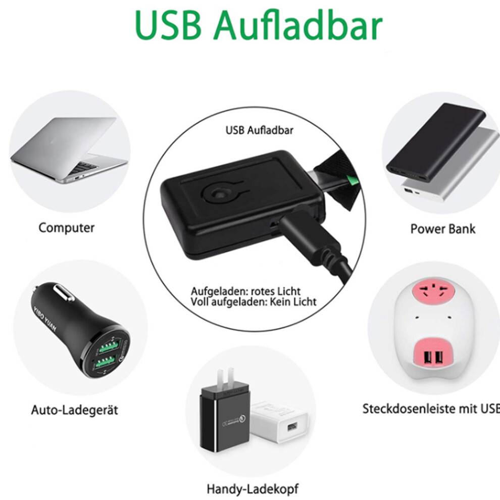 4Pcs Adjustable Usb Reflective Bands For Enhanced Night Safety 8711358710894