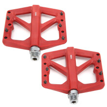 Pedale con cuscinetto in fibra di nylon antiscivolo rosso 9/16 pollici