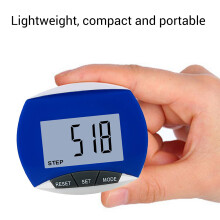 Multifunctional Digital Pedometer with Belt Clip, LCD Display, 6.5x5.4x2.5cm, 25g, 5-99999 Steps, Calories, Distance