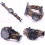 Multifunction Survival Bracelet 25.5cm Nylon ABS Rope Compass Whistle 9