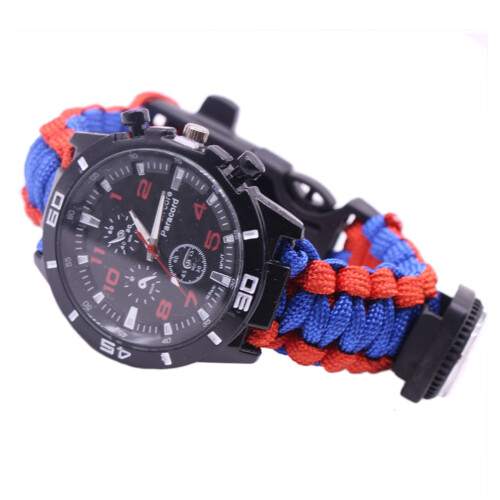Multi-Functional Camping Survival Bracelet with Rope, Compass & Whistle 1
