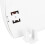 Durable White Mechanical Metronome for All Instruments Pyramid Design 3