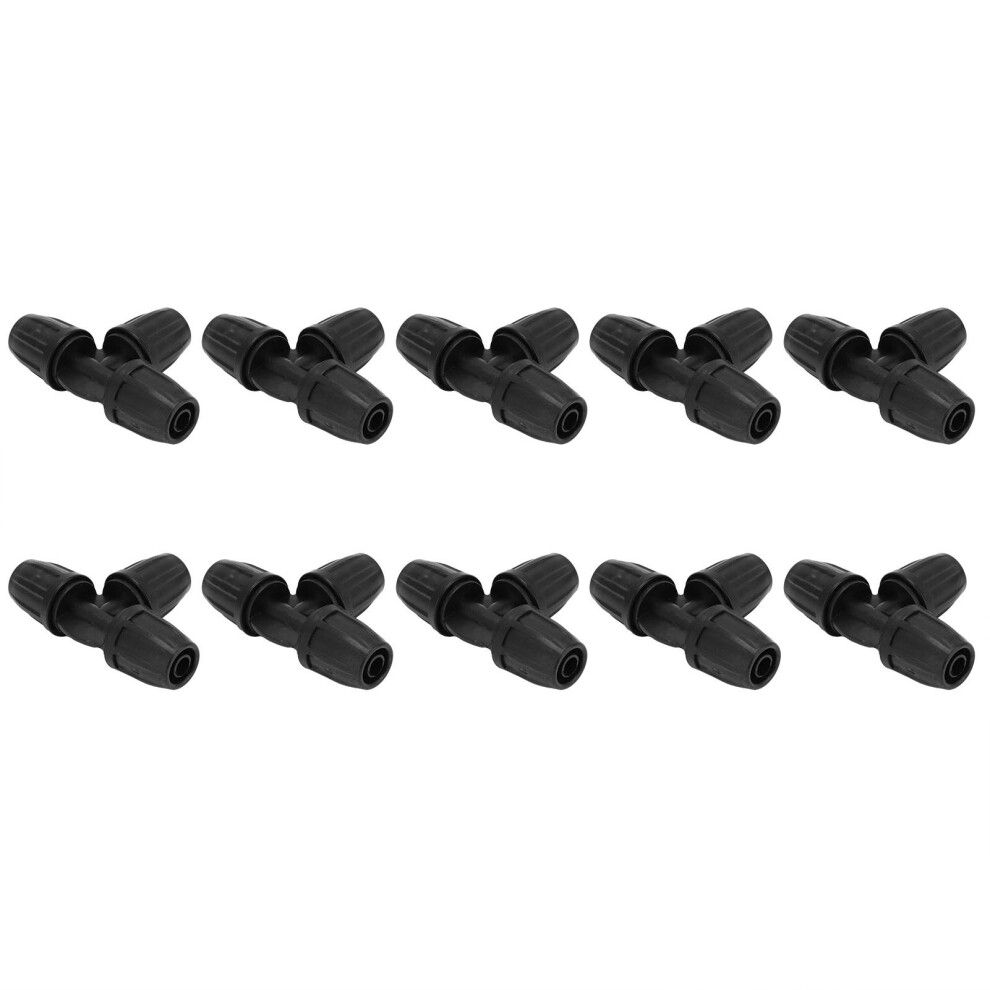 Durable 10Pcs 8/11 Barbed Tee Hose Connectors For Drip Irrigation 8791358718861