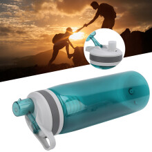 770ml Portable Filter Water Bottle for Camping & Hiking Green