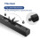 Not Pry Flush Bolt Locking Device Reversible Turnpiece-Black 6