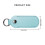 Small Portable Storage Carrying Case For USB Flash-Lake green 4