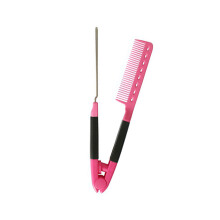 Fashion Hair Straightening Tool Parting Comb Practical-Pink