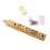 Not Pry Flush Bolt Locking Device Reversible Turnpiece-Gold 1