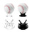 Baseball Display Stand for Baseball Golf Softball Tennis-Clear 3