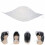 Lightweight PVC Rain Hat with Full Visors for Outdoor Use-White 4