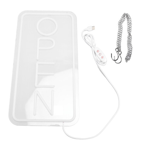 LED Neon Open Schild, USB-betrieben, 42x22cm, hell und einstellbar 2