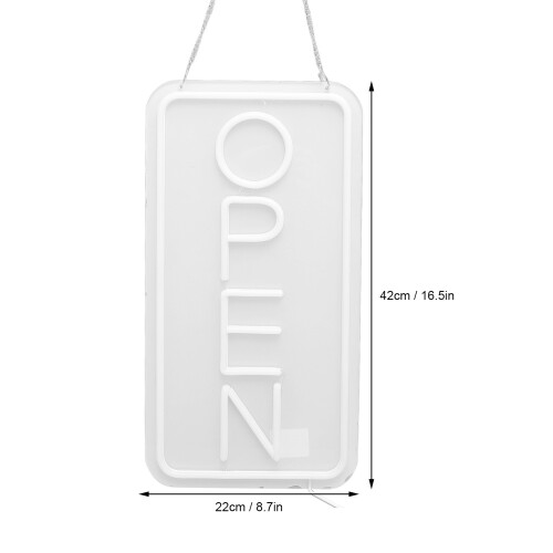 LED Neon Open Schild, USB-betrieben, 42x22cm, hell und einstellbar 1