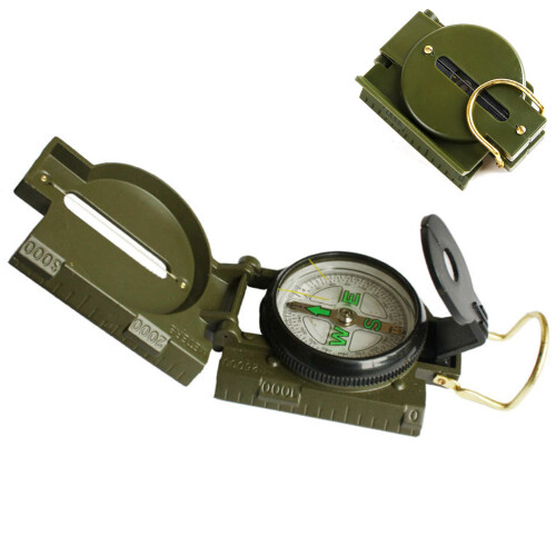 Multifunctional Metal Compass for Hiking Camping, 8.5x5.4cm 1