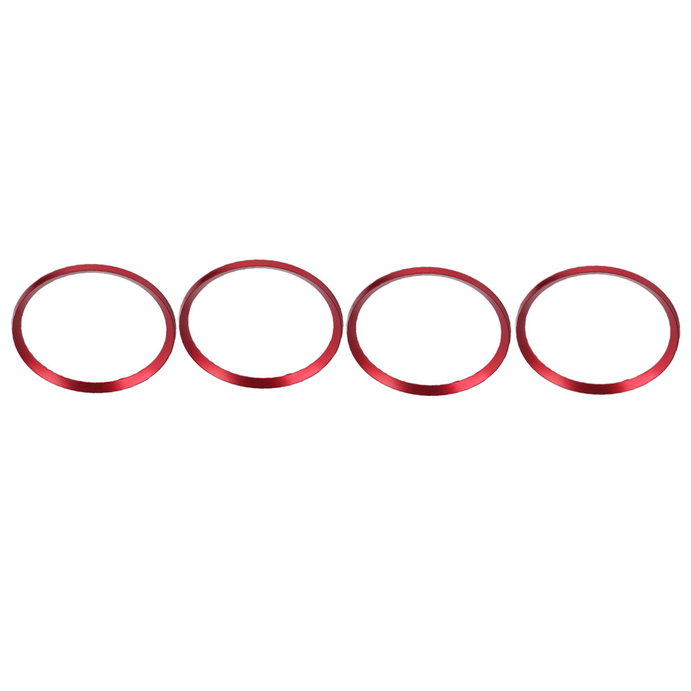 4Pcs Aluminium Alloy Wheel Center Hub Trim Fit For Honda Civic 10Th Gen Red 9301358721212