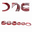 Kit de 6 capuchons rouges pour bouton audio, 10e génération 2018-2020 13