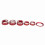 Kit de 6 capuchons rouges pour bouton audio, 10e génération 2018-2020 2
