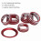 Kit de 6 capuchons rouges pour bouton audio, 10e génération 2018-2020 7