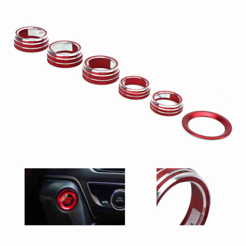 Kit de 6 capuchons rouges pour bouton audio, 10e génération 2018-2020 2
