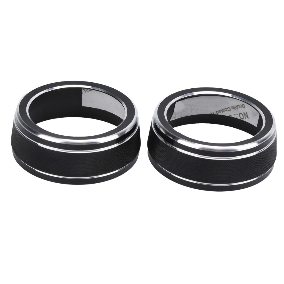2Pcs Aluminum Air Conditioning Knob Cover For Wildlander-2020 & Rav4-2020 Black 4961358721848