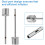 72 W LED Desk Lamp Touch Control Color Temperature Adjust Silver 8