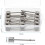 72 W LED Desk Lamp Touch Control Color Temperature Adjust Silver 6