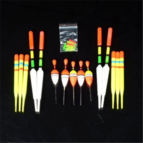 15 Stück Angelposen-Set – 3 Größen Vertikale Schwimmer Köder, Kunststoff 2