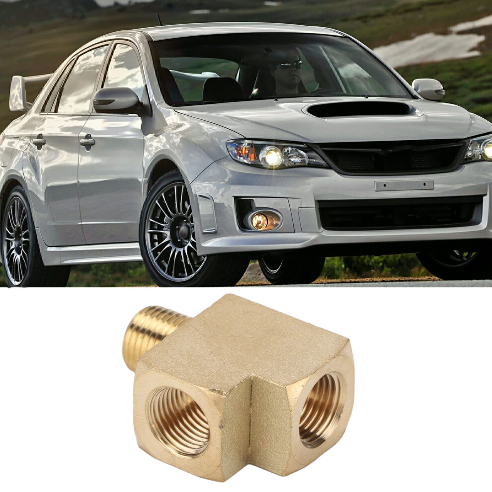 Brass T-Junction Pipe Fitting 1/8In Npt External Thread 1000 Psi 7601358723424