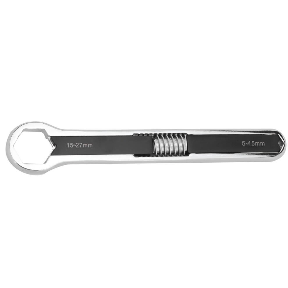 Solid Alloy Steel Open-End Wrench, Adjustable, 15-27Mm L 3481358723686