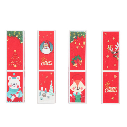 4pcs Square Shape DIY Lipstick Tube, ABS Empty Lip Balm Container 1