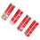 4pcs Square Shape DIY Lipstick Tube, ABS Empty Lip Balm Container 4