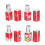 4pcs Square Shape DIY Lipstick Tube, ABS Empty Lip Balm Container 13