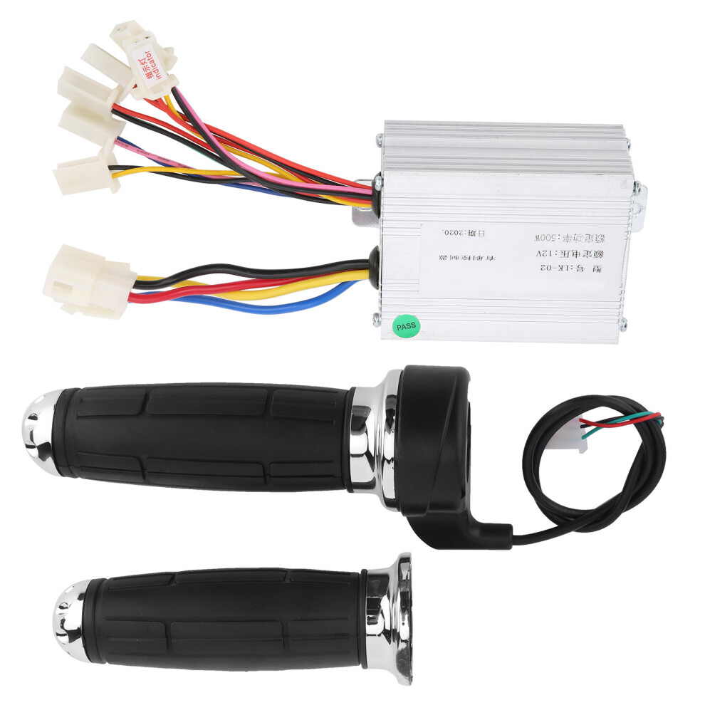 12V 500W Electric Bike Throttle Handle Aluminum Rubber Twist Grip 4951358723751