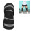 Elastic Knee Wraps Compression Brace for Weightlifting, 180 x 8cm Black/Gray 1