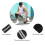Elastic Knee Wraps Compression Brace for Weightlifting, 180 x 8cm Black/Gray 4