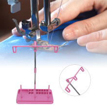 Pinkes 3-Spulen-Fadenständer für Haushaltsnäh- und Quilting-DIY-Leuchte
