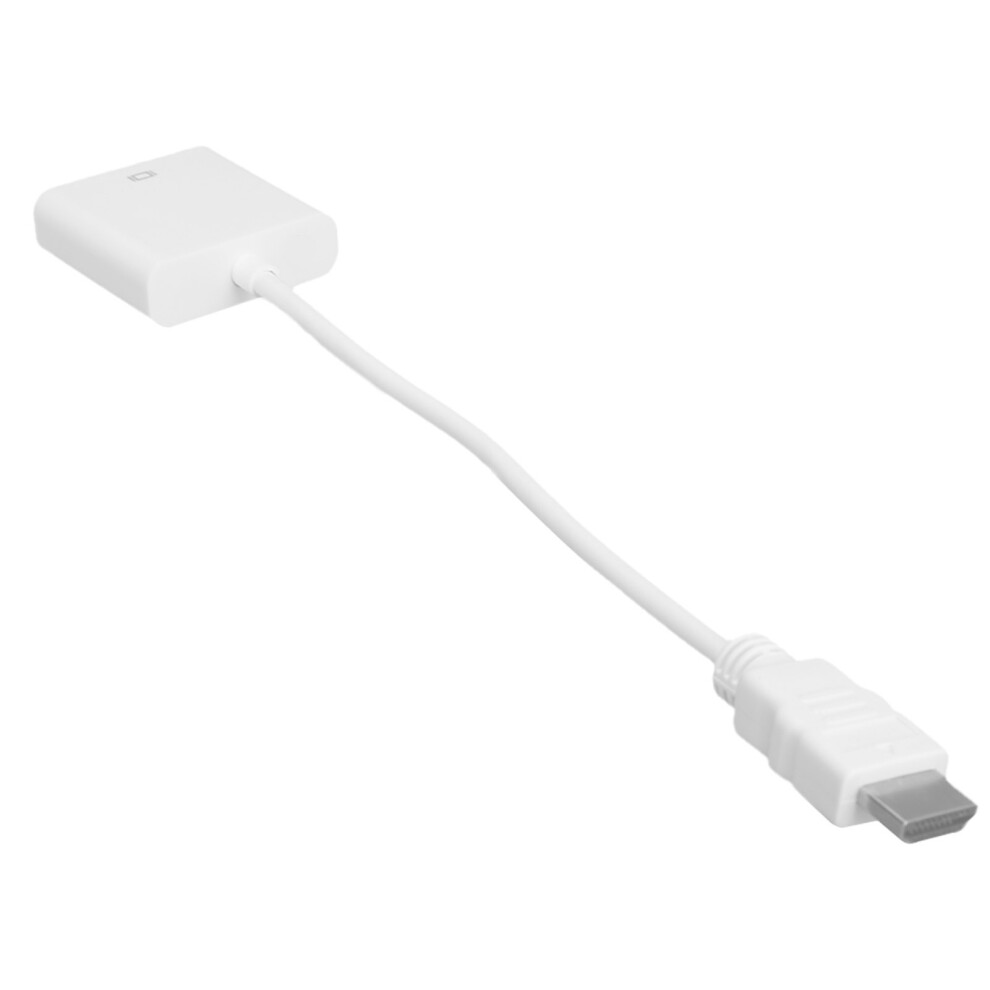 Hdmi To Vga Adapter Cable 1.8M For Laptop Desktop Monitor Projector White 3251358725474