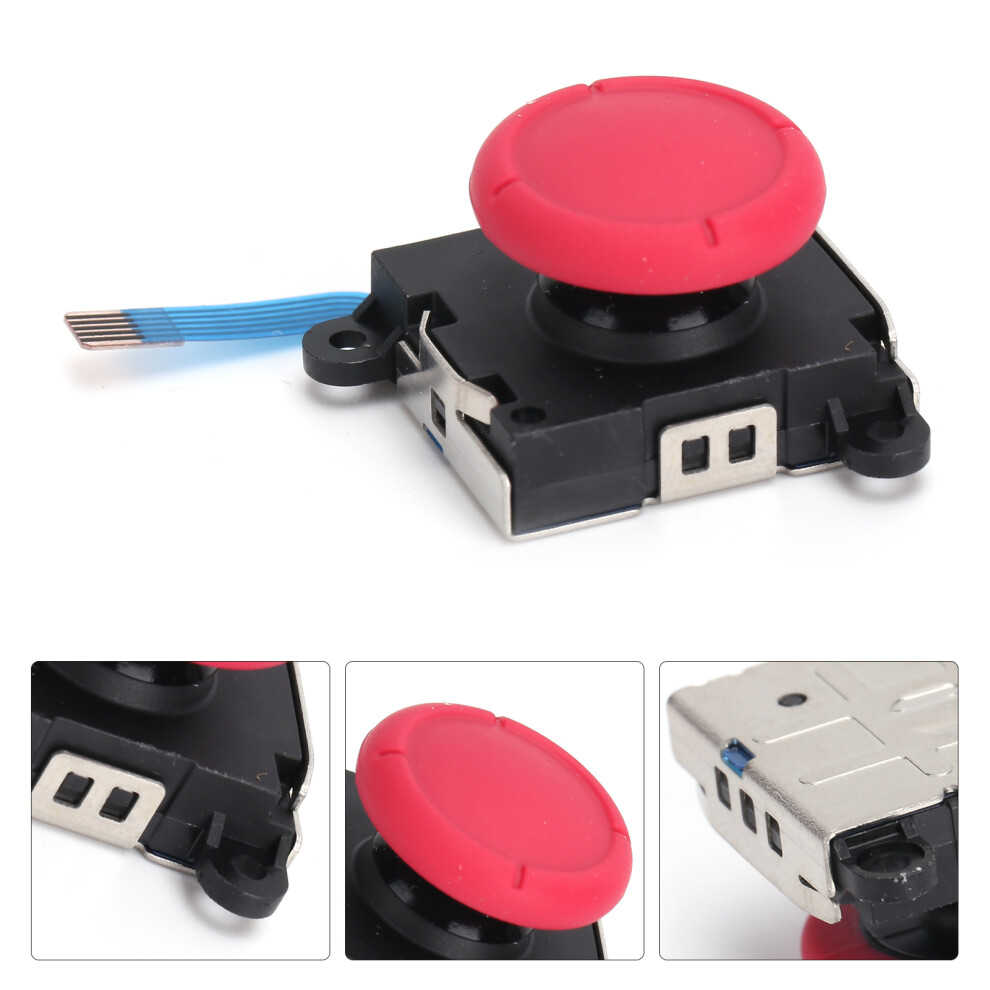 Analog Joystick Thumb Stick Button Module For Switch Joycon/Lite Red 4611358725536