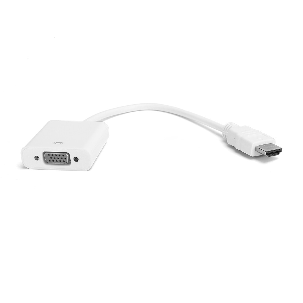 Hdmi To Vga Adapter Cable With 3.5Mm Audio, 0.2M, White 9441358725794